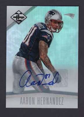 Aaron Hernandez 2010 Panini Limited RC Auto (19/25) • $220