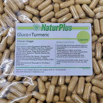 £8.99 • Buy Glucosamine And Chondroitin Complex – 365 Capsules – NaturPlus