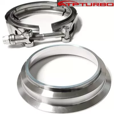 ATP-FLS-383 3  Stainless Flange + Clamp For Ford 6.0L Powerstroke Downpipe 03-10 • $56.99