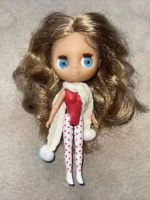 LPS BLYTHE Mini Doll Hasbro Littlest Pet Shop Mini Blythe Scarf Polka Dot Legs • $24.99