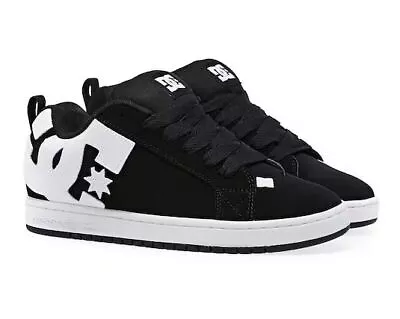 DC Shoes Men's Court Graffik 100539 Skateboarding Sneaker Low Black/White • $85.99