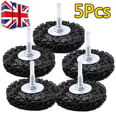 5X Poly Strip Discs Wheel Rust Paint Removal Abrasive Drill Angle Grinder 50mm • £5.99