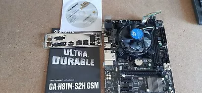 Gigabyte H81M-S2H W/ I7 CPU • $55