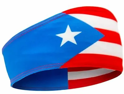 International Tie Puerto Rico Flag Elastic Sports Headband For Men And Women • $13.99