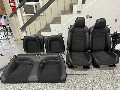 2015-2017 Ford Mustang California Special Front Rear Seats Coupe Black Leather • $500