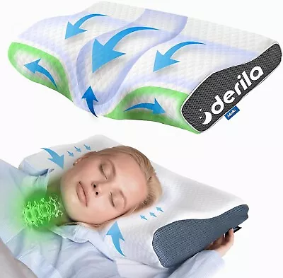 Derila Memory Foam Contour Pillow | Ergonomic Design For Neck Pain Snoring • $46.95