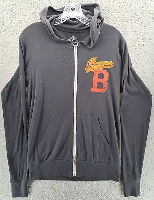 Rooster Teeth Beacon Academy Hoodie Mens Sz Medium Gray Kingdom Of Yale Full Zip • $12.73