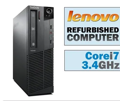 £349.99 • Buy LENOVO PC CORE I7 2600 @ 3.40GHz 16GB RAM 2TB HDD DVD WIN 7 PRO 64BIT