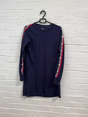 £5.04 • Buy Levi's Ladies Navy Crew Neck Long Sleeve T-Shirt Dress Size XS #RS