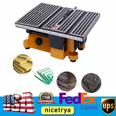 4  Mini Electric Table Saw Craft Power Tool Hobby DIY Metal Wood Cutting Machine • $55