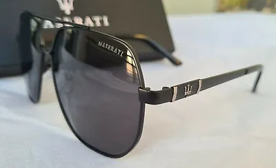 MASERATI Sunglasses For Man Black With Case Original 0316-60-13138 • $134