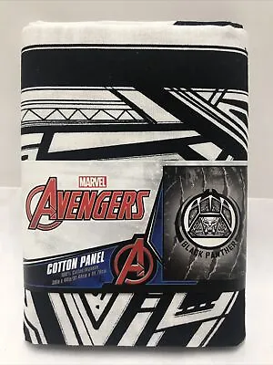 1 Yard 100% Cotton Panel Fabric Marvel Avengers Black Panther NEW • $9.95