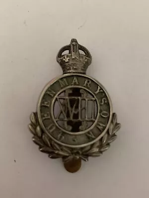 The 18th (Queen Mary's Own) Hussars Officers Service Dress Cap Badge - WW1 • £20