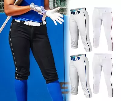 Easton Pro Fastpitch Women's Softball Piped Belt Loops Pants • $14.99