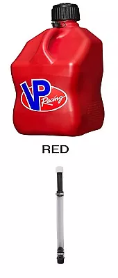 VP Racing Square 5 Gallon Utility Jug  (Specify Color) Gas Can & Hose • $42.99