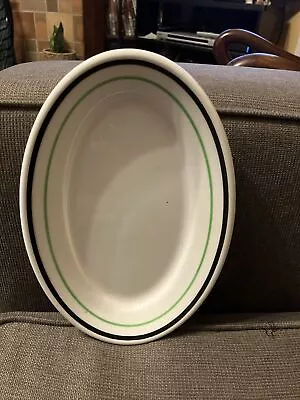 Sterling Vitrified China 9.5” Oval Platter Restaurant Ware East Liverpool OH • $16