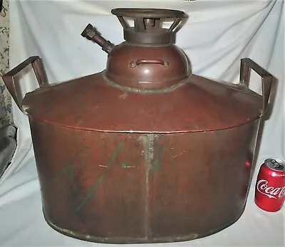 Antique Home Man Brewer Tool Copper Brass Still Kettle Spigot Boiler Pot Whisky • $895