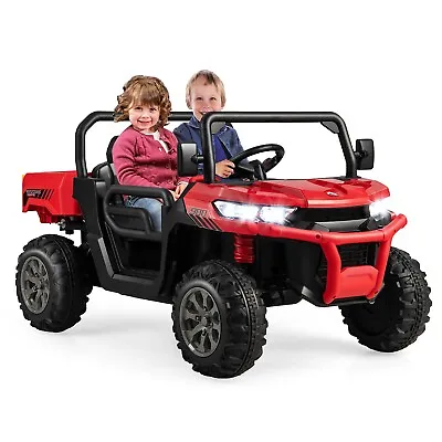 £199.99 • Buy Kids Electric Ride On Dump Truck 2-Seater 12V Ride On Toy UTV Remote Control