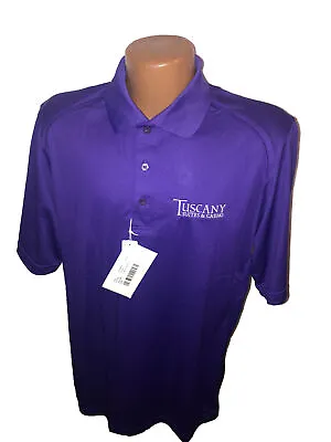 Tuscany Suites & Casino Las Vegas Purple POLO Golf SHIRT Size Large NWT • $12.99