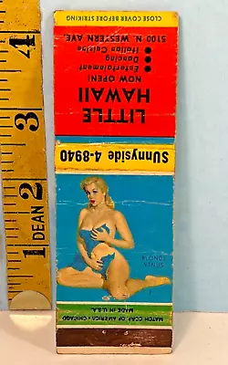 Vintage Pinup Girl  Blonde Venus  Billboard Matchbook • $10.98