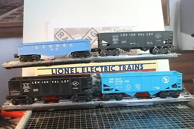 O Scale Lionel Set/4 2-bay Hoppers LV 25000 Lehigh Valley & Gondola (H11017) • $5.50