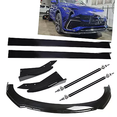 For VW Tiguan R Line Front Bumper Lip Spoiler Diffuser Side Skirt Splitter Bod K • $99.99