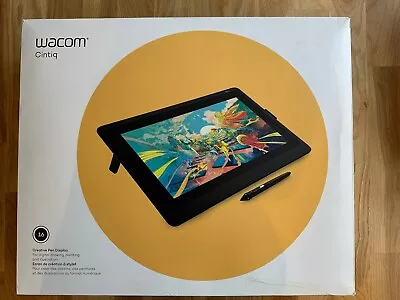 Wacom Cintiq 16 (DTK-1660) 16  Pen Display Graphic Tablet With Pro Pen 2 • £170