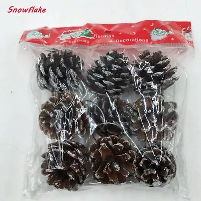 9PCS Christmas Gold Pine Cones Baubles Xmas Tree Decorations Ornaments Decor KJ • $9.22