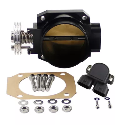 80mm Throttle Body & Q45 TPS For Nissan Skyline R33 R34 RB25DET Nissan Stagea • $151.53