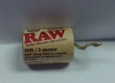 $3.49 • Buy Raw Rolling Paper Hemp Wick Roll 10 Ft Made From Natural Hemp And Beeswax 