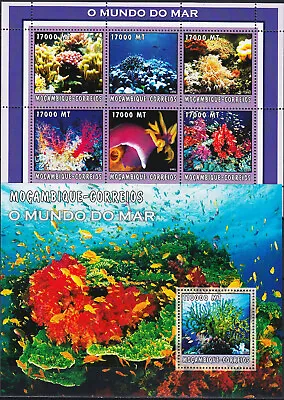 Mozambique Both S/S Coral Reefs 2002 MNH-36 Euro • $6