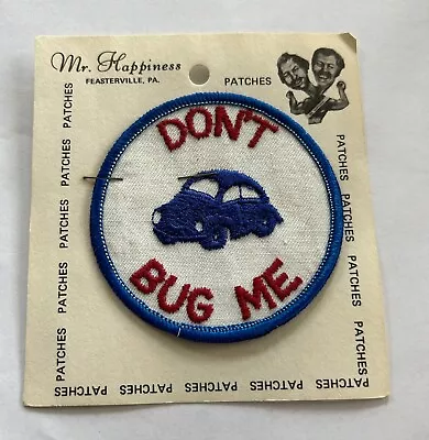 Vintage CB Radio Embroidered Patch Don’t Bug Me VW Bug  CBer  Mr. Happiness New • $6.99