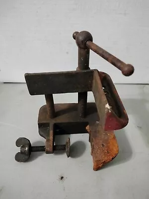 Vintage CHAMPION Woodworker Corner Clamp On Vise Tool Made In U.S.A. Geneva Ohio • $24.99