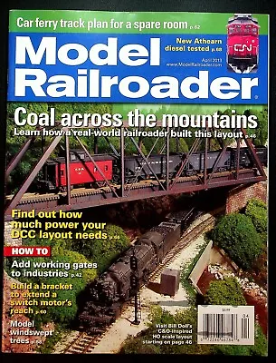 Model Railroader Magazine April 2013 Ferry Track Plan Athearn Diesel Coal DCC HO • $12.99