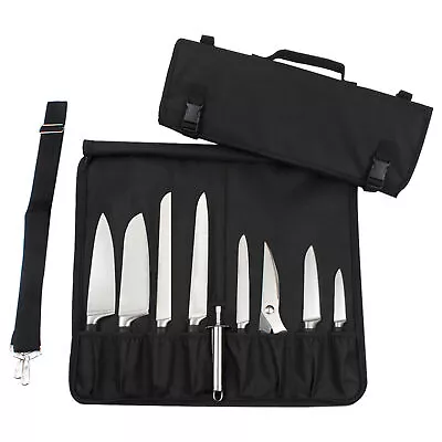 Chef Knife Bag Carry Case Roll With Handles Kitchen Portable Storage Bag • $25.75