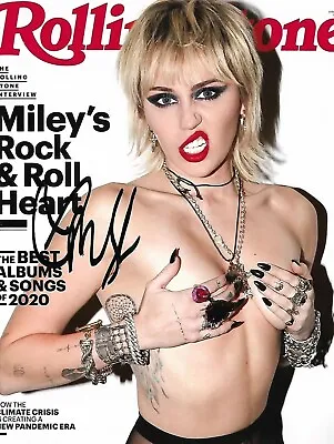 Miley Cyrus Autographed 8.5 X 11 Photo Signed REPRINT Rolling Stone Magazine • $13.97