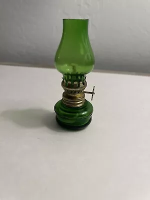 Vintage Mini 4  OIL LAMP + Glass Shades Miniature Made In Hong Kong • $12.50