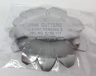 V French Acrylic Gel Nails Pink  & White Cutter Tool-  V PINK CUTTERS 1-11 • $12.72