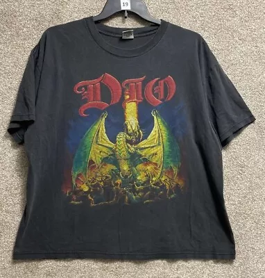Vintage 2002 Dio Killing The Dragon Double Sided T Shirt Heavy Metal Size XL • $199.99