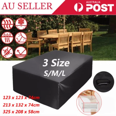 $18.89 • Buy 3 Size Waterproof Furniture Cover Outdoor Garden Yard Patio Table Protection LS