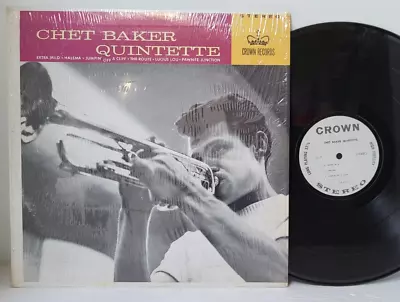 CHET BAKER QUINTETTE S/T 1963 LP In SHRINK CROWN 1st Press - Play Tested VG+ *J1 • $28.80