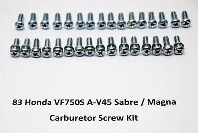$20.85 • Buy 83 Honda VF750C A-45 Magna VF750S A-V45 Sabre Carburetor Screw Kit NEW