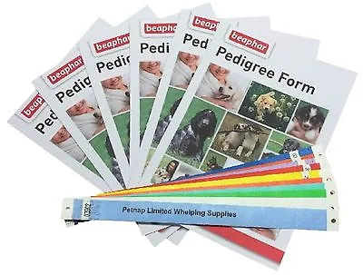 £7.79 • Buy Whelping Box Kit 10 Puppy ID Bands 10 Pedigree Forms
