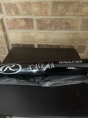 Miguel Cabrera Detroit Tigers Signed Black Rawlings Baseball Bat BAS • $250