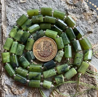 Canadian Jade - Semi Precious Gemstone Beads - 20cm Strand Jewellery Making • £8.85