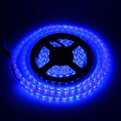 16ft Blue LED Strip Flexible Waterproof 300-LEDs Adhesive Car/Truck/Boat 12VDC • $12.95