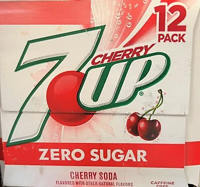 7 Up Zero Sugar Cherry Flavored Soda 12 Pack  • £28.51
