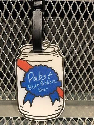 Pabst Blue Ribbon PBR Beer ~ Can Art Luggage Tag SEALED In Original Package RARE • $9.99