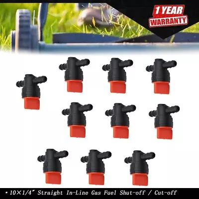 Motorcycle In-Line Gas Fuel Shut-off / Cut-off Valves Petcock 10×1/4  Straight • $9.51
