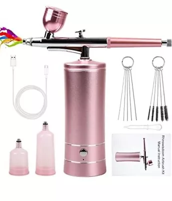 Airbrush-Kit Rechargeable Cordless Airbrush Compressor - Auto Handheld Airbrush  • $40